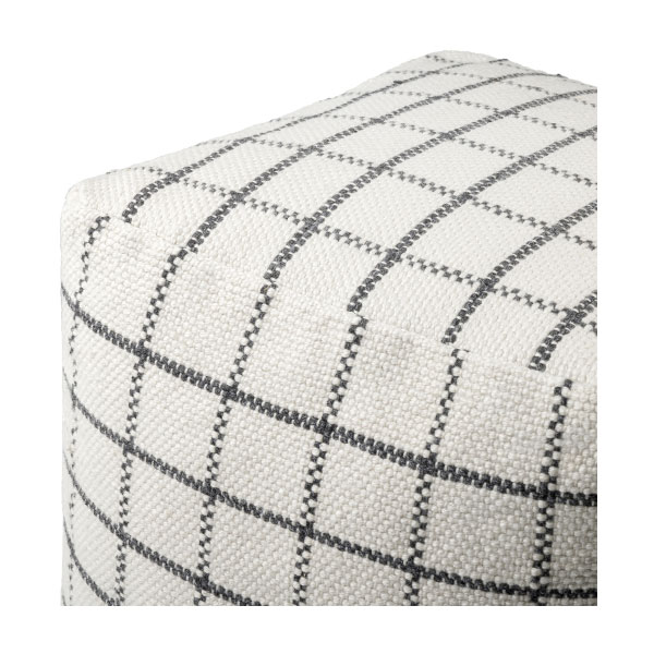 Essien Pouf- Dark Blue by Surya - Image 4